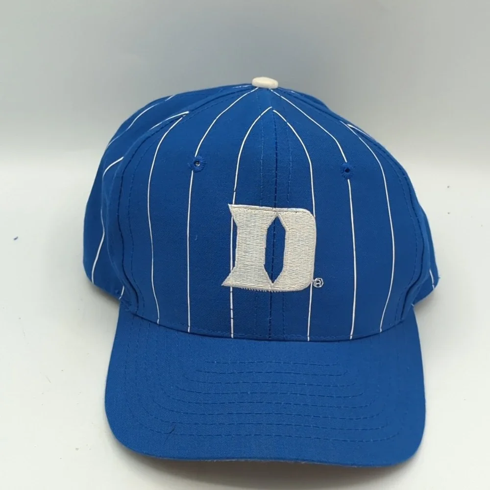 Vintage Duke Blue Devils Top of the World Pinstripe Hat Blue White Snapback